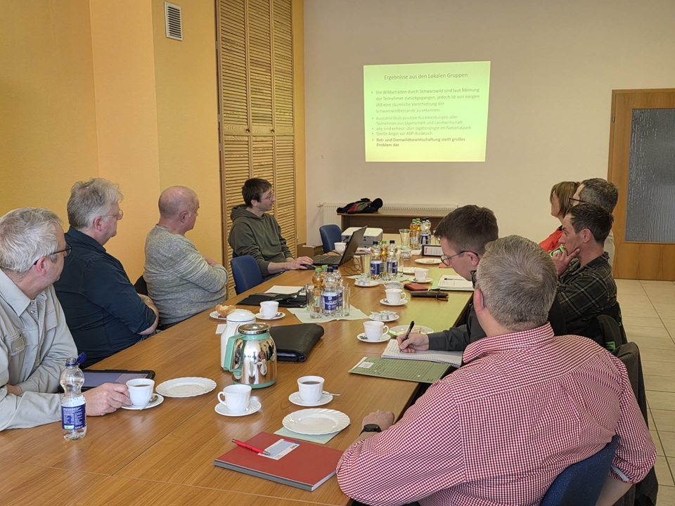 Treffen der Arbeitsgruppe „Schwarzwildmanagement rund um den Hainich“